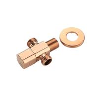 Valvola di commutazione angolare G1/2 in ottone cromato for bagno(Rose-Gold-2)