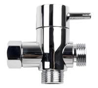 Valvola di commutazione for soffione doccia a 3 vie, connettore adattatore for interruttore a 3 funzioni G1/2, rubinetto for soffione, accessori for il bagno, doccia a tre vie(DN15)