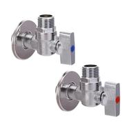 Valvola di commutazione triangolare con nucleo a sfera in rame, valvola angolare G1/2 pollice, rubinetto for bagno caldo e freddo, 1 pezzo(Cold angle valve)
