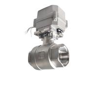 Valvola di controllo a sfera azionata elettricamente a passaggio pieno DN40 Valvola di controllo del motore NSF AC110V a 230V Ritorno a molla con certificazione IP67(NPT,AC110V TO 230V_CR301)