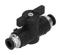 Valvola di Controllo del Flusso Aria Connettore Pneumatico Manuale Regolare Quick Connect Raccordi Valvola a Mano 1/4in per Connessione Tubi Aria