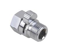 Valvola di controllo del flusso della doccia in ottone, riduzione della pressione dell'acqua for soffione bidet o deviatore for doccetta(Silver)