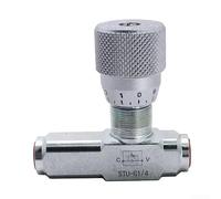 Valvola di controllo del flusso idraulica a giunto unidirezionale con filettatura femmina NPT da 1/4", struttura in acciaio al carbonio, pressione massima 5800 PSI, adatta per sistemi idraulici e