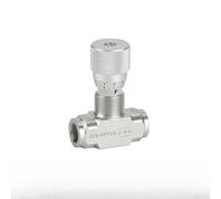 Valvola di controllo del flusso idraulica bidirezionale, valvola a farfalla bidirezionale per fluidi, aria, oli e gas - Corpo in acciaio al carbonio, 1/4" o 3/8" per filettature femmina NPT, 5800 PSI