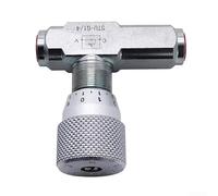 Valvola di controllo del flusso idraulica unidirezionale con 1/4 di pollice per filettatura NPT, pressione massima 5800 PSI e portata 46 GPM per idraulica e polmoni (STU-G1/4)