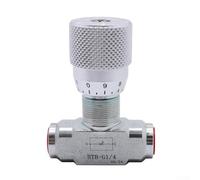 Valvola di controllo del flusso idraulico a due vie industriale con corpo in acciaio al carbonio, filettatura femmina da 1/4" o 3/8", flusso stabile e tempi di fermo ridotti nei sistemi idraulici