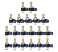 Valvola di controllo del flusso pneumatica Push Fit Air Throttle Controller Fitting Quick Connect Regolatore di pressione dell'aria Connettore in ottone plastica Forma L (SL6-M5)