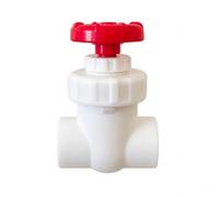 Valvola di Controllo Del Flusso Pvc Valvola a Saracinesca Rubinetto Regolatore Interruttore con Corpo Salvaspazio E Attacchi per Linea Regolazione, Bianco, 40mm