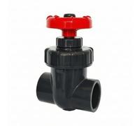 Valvola di Controllo Del Flusso Pvc Valvola a Saracinesca Rubinetto Regolatore Raccordo Compatto per Instradamento Ordinato ’acqua Volantino per, Grigio Scuro, 32mm