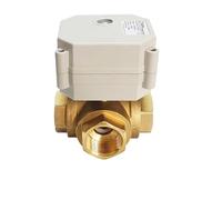 Valvola di controllo del flusso T/L a 3 vie in ottone, ingranaggi in metallo, valvola di ritorno a molla elettrica con ritorno a molla da 3/4'' (DN20) AC110V a 240V IP67(NPT_110V TO 240V_CR502)