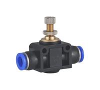 Valvola di controllo del flusso unidirezionale regolabile serie SA da 20/50/100 pezzi, valvola a spillo pneumatica dritta con diametro esterno di 4-12 mm(SA-4,100 PCS)