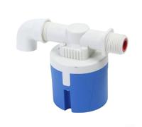 Valvola di controllo del livello dell'acqua completamente automatica per serbatoio e torre, interruttore galleggiante in plastica blu-bianco, dimensioni 1 pollice (1)