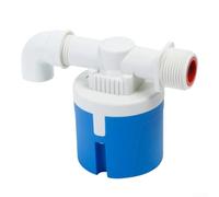 Valvola di controllo del livello dell'acqua completamente automatica per serbatoio e torre, interruttore galleggiante in plastica blu-bianco, dimensioni da 1 pollice (3)