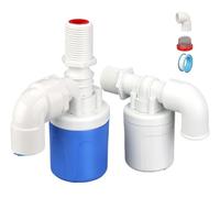 Valvola di controllo del livello dell'acqua da 1/2" 3/4" 1" Valvola a sfera galleggiante Torre in plastica Interruttore galleggiante for piscina Ingresso acqua(1",ECONOMIC TYPE_BLUE_UPPER INLET WATER)