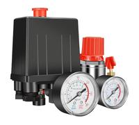 Valvola di controllo del pressostato del compressore d'aria da 90-120 PSI, regolatore del collettore, manometri, valvola di sicurezza, parti del compressore d'aria da 1/4" BSP