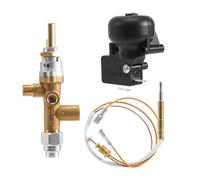 Valvola Di Controllo Del Riscaldatore Da Esterno A Gas PORK, Sensore Termocoppia, Manopola Dell'interruttore Di Scarico, Controllo Del Braciere A Propano E GPL, Set Di Porte Pilota Di Sicurezza