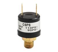 Valvola di controllo della pressione del compressore d'aria, 70-100 PSI/170-200 PSI, resistente, per clacson ad alta pressione e trombe da treno, 12 V, 3,5 A, con filettatura maschio da 1/8", colore