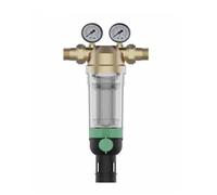 Valvola di controllo della struttura sicurezza aggiornata con regolatore manuale pressione dell'acqua in ottone a due manometri for il del flusso e purificazione(MG-C2017)