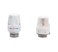 Valvola di controllo della temperatura del riscaldamento a pavimento + valvola angolare in rame DN15/DN20/DN25 Attuatore automatico Valvola for radiatore a temperatura costante(Style B,DN20)