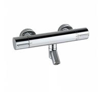 Valvola di Controllo Della Temperatura Miscelatore Termostatico Valvola Termostatica Doccia Rubinetto Parete Corpo Cilindrico Minimalista Adatta a, Cromato, Moderno Minimalista