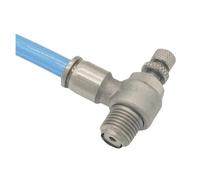 Valvola di controllo della velocità dell'aria a pressione M5 x 4 mm, valvola a farfalla pneumatica in acciaio inossidabile 304