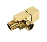 Valvola di controllo dell'acqua angolare in ottone, rubinetto for bagno angolare in oro spazzolato 1/2 * 1/2(Gold)
