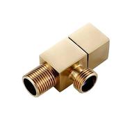 Valvola di controllo dell'acqua angolare in ottone, rubinetto for bagno angolare in oro spazzolato 1/2 * 1/2(Brushed gold)