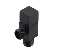 Valvola di controllo dell'acqua angolare in ottone, rubinetto for bagno angolare in oro spazzolato 1/2 * 1/2(Black)
