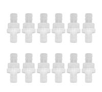 Valvola di controllo dell'acquario Valvola dell'aria unidirezionale 12 pezzi materiale PP resistente all'ozono Prevenzione del riflusso per l'industria chimica per acquari (10 mm)