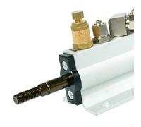 Valvola di controllo dell'aria progettata con precisione per smontagomme con sistema italiano a cinque vie e costruzione in lega di alluminio (A)