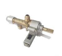 Valvola di controllo di sicurezza del gas con accensione piezoelettrica a spinta e solenoide termocoppia per riscaldatore da patio, controllo della fiamma regolabile 50000 BTU, connessione 7/16