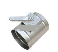 Valvola di controllo manuale del volume aria con serranda | 100mm 120mm 150mm 200mm(DN150mm thick0.5mm)