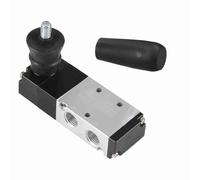 Valvola di controllo manuale pneumatica a leva manuale in lega di alluminio alta 5 vie 3 posizioni Air Hand Lever Operated Valve per sistemi di automazione industriale Durevole e leggero