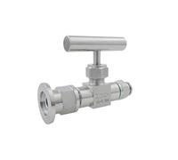 Valvola di controllo micrometrica del vuoto KF16 KF25 for connettore pneumatico Valvola di controllo del flusso a spillo Valvola di arresto(KF16,10mm pipe)