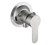 Valvola di controllo per rubinetto doccia a parete con maniglia singola per acqua calda e fredda, in acciaio inox 304, attacco G1/2 per bagno, vasca da bagno, hotel, camper e uso esterno