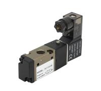 Valvola di controllo solenoide aria pneumatica a 3 vie 3V110-06 12V 1/8" Corpo in alluminio normalmente chiuso con elettrovalvola(AC110V,Without fittings)