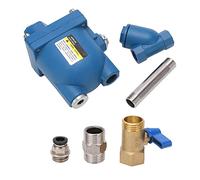 Valvola di Drenaggio Pneumatico per Compressore Aria, Scaricatore Automatico Condensa in Lega di Alluminio, Ingresso e DN10 Uscita - Resistente alla Corrosione, Senza Perdita di Aria,