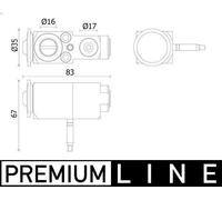 Valvola di espansione, aria condizionata MAHLE AVE 140 000P X7 (G07) 3 2019-202