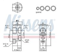 NISSENS 999554 Valvola espansione climatizzatore