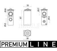 MAHLE ORIGINAL Valvola espansione climatizzatore
