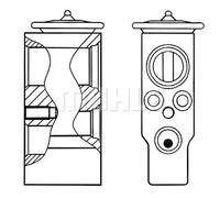 MAHLE AVE 25 000S Valvola ad espansione, Climatizzatore per BMW,ROLLS-ROYCE