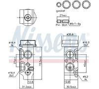 NISSENS 999544 Valvola espansione climatizzatore