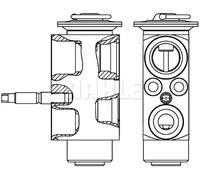 Valvola di espansione climatizzazione R 134a AVE 113 000P MAHLE per MINI BMW