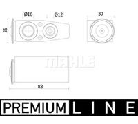 Valvola di espansione climatizzazione R 134a AVE 142 000P MAHLE