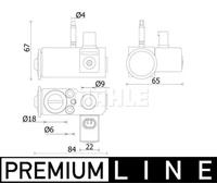 MAHLE AVE 144 000P Valvola espansione climatizzatore
