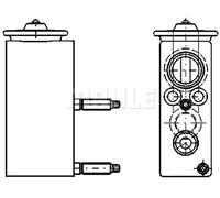 MAHLE AVE 67 000P - Valvola di espansione e tubo Orifice