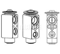 Valvola di espansione climatizzazione R 134a AVE 79 000P MAHLE per OPEL MINI