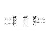 Valvola di espansione climatizzazione R 134a DN1358 AVA QUALITY COOLING