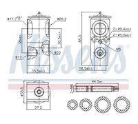 Valvola di espansione, impianto di climatizzazione NISSENS 999392