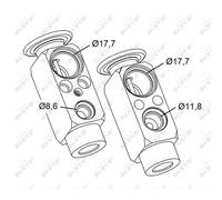 NRF 38478 Valvola espansione climatizzatore